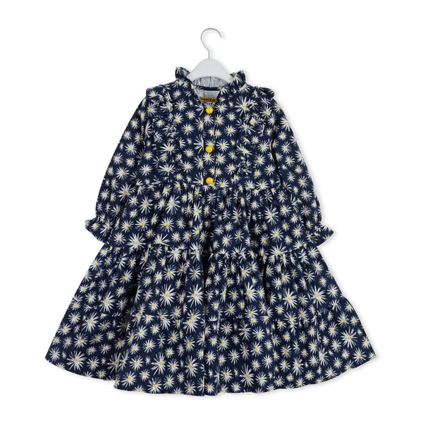 Black Flannel Winter Dress